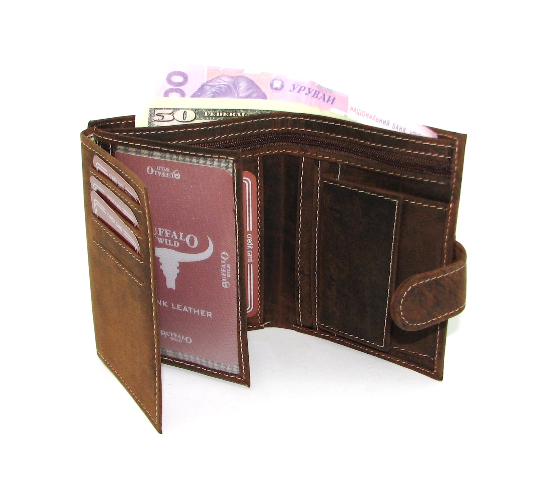 Гаманець чоловічий DNK Leather DNK-06L-BAW TAN Гаманець чоловічий DNK Leather DNK-06L-BAW TAN